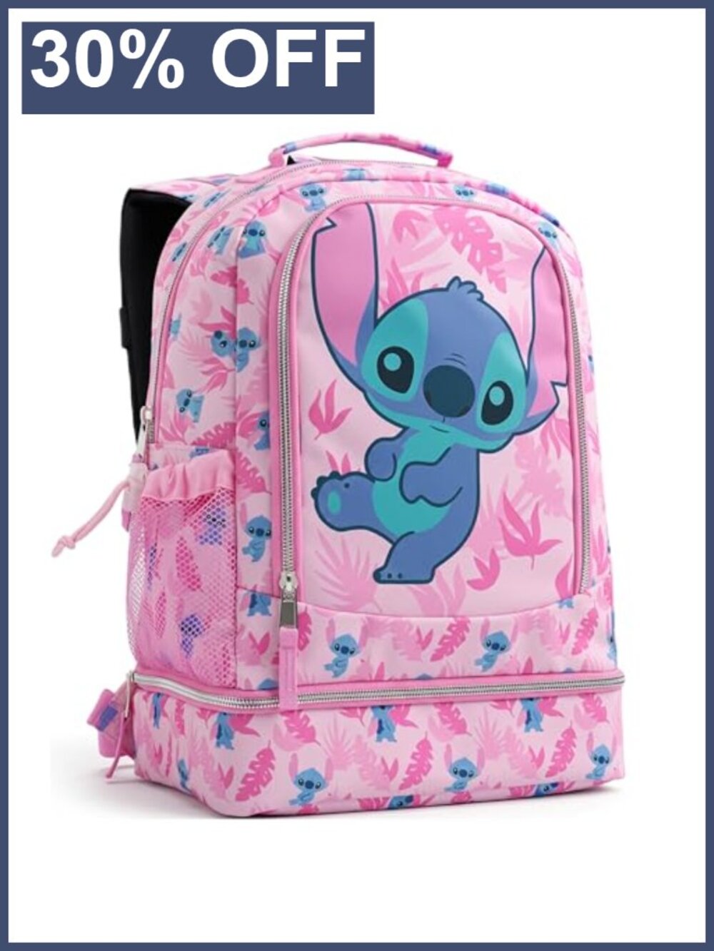 Disney Lilo & Stitch Kids Backpack with Lunch Box School Bag